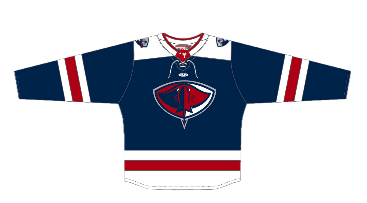 Youth Navy Athletic Knit Stingrays Replica Jersey – South Carolina