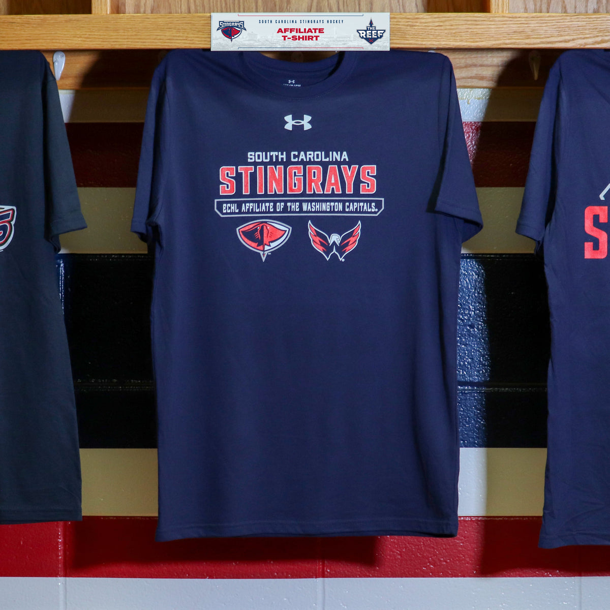 Navy Under Armour NHL Affiliate Performance Cotton S/S Tee – South