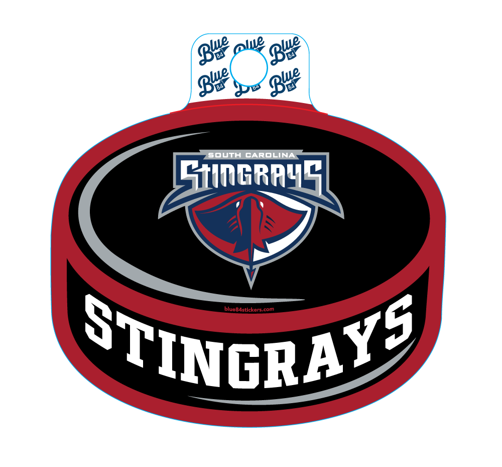 Stingrays Hockey Puck Sticker – South Carolina Stingrays