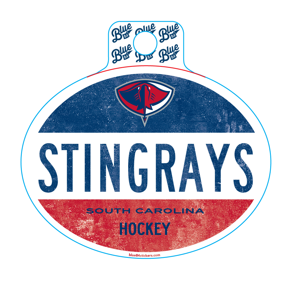 Stingrays Home Flag Sticker