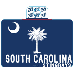 Stingrays State Flag Sticker