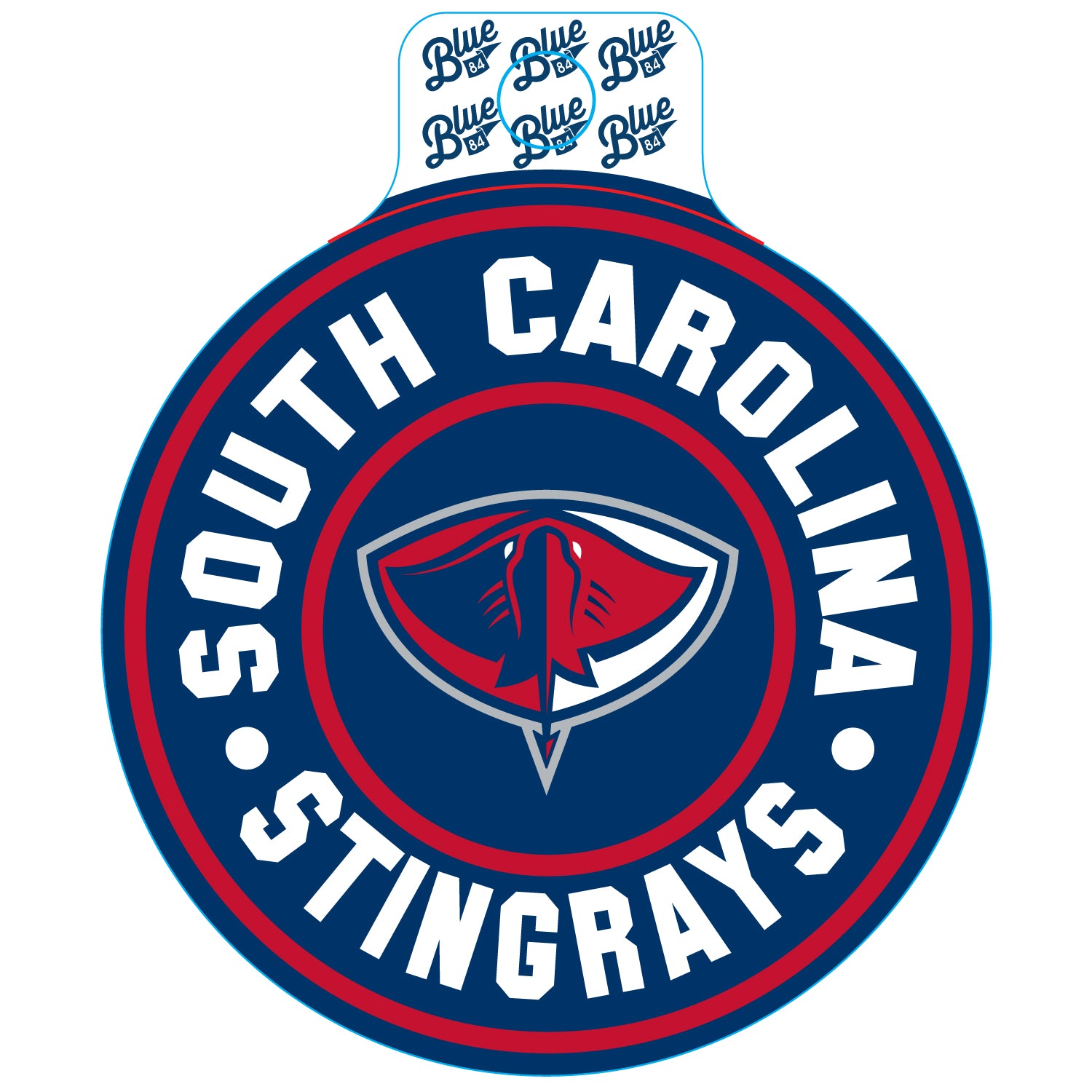 Stingrays Dashboard Sticker