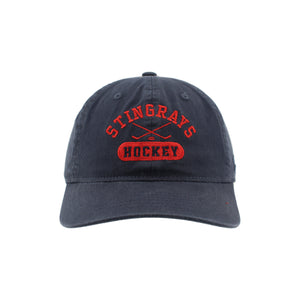 Zephyr Navy Stingrays Hockey Adjustable Hat