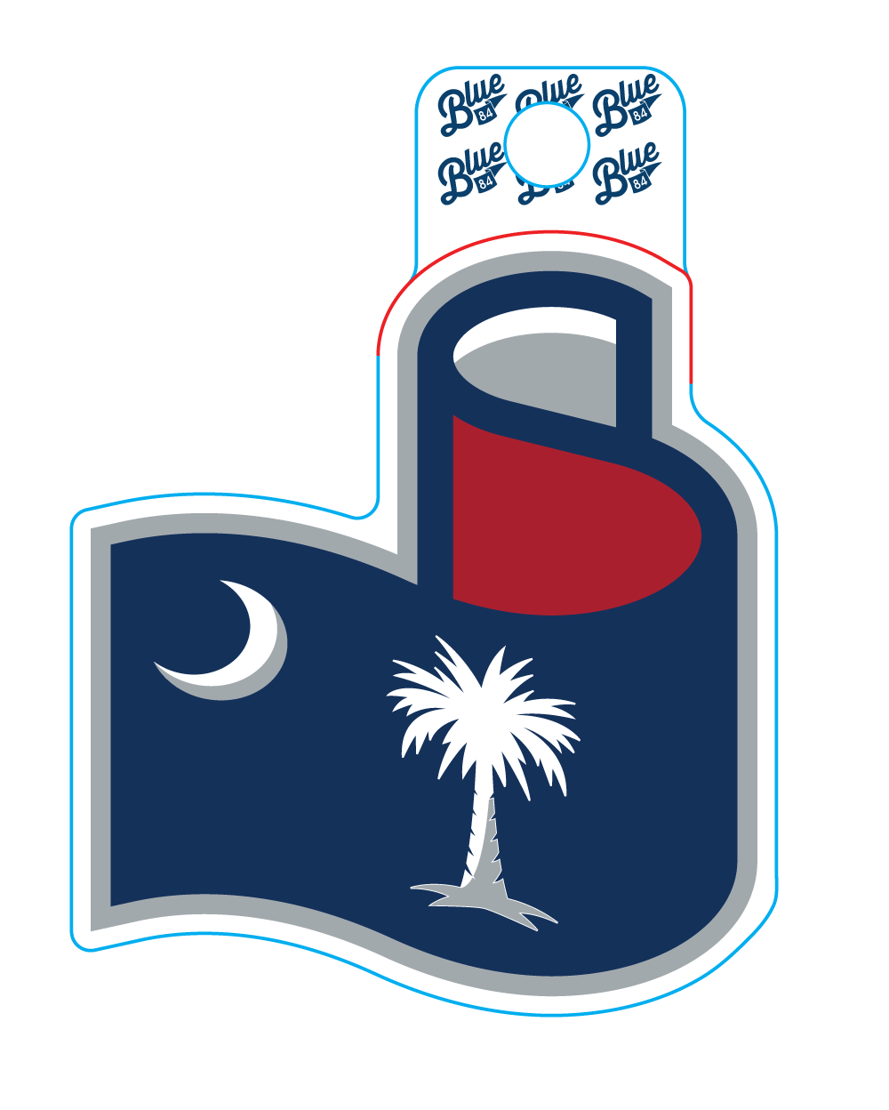 Stingrays SC Flag Sticker