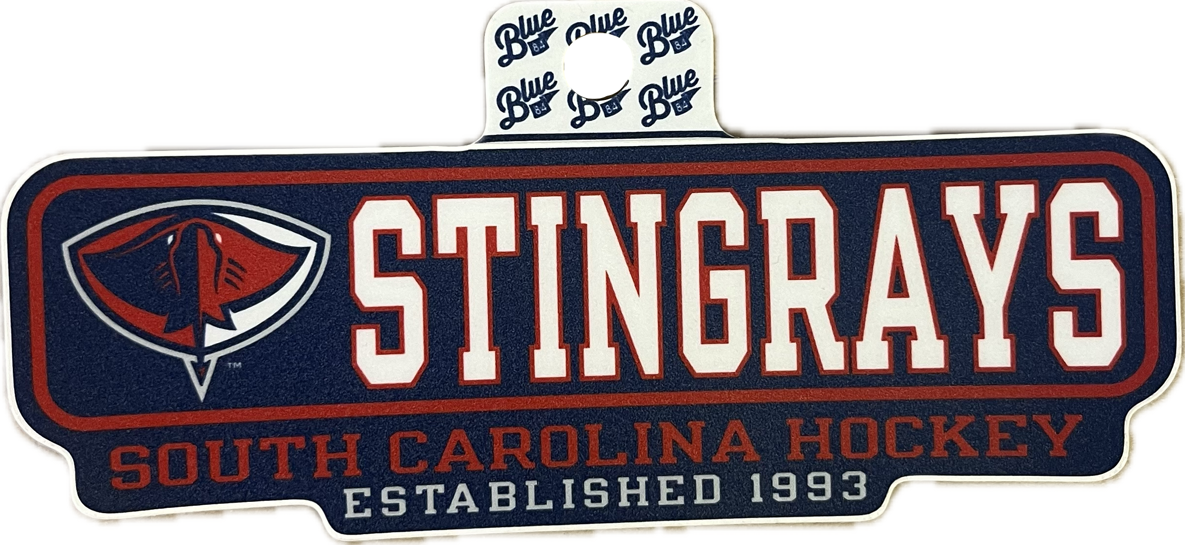 Stingrays Letterman Sticker