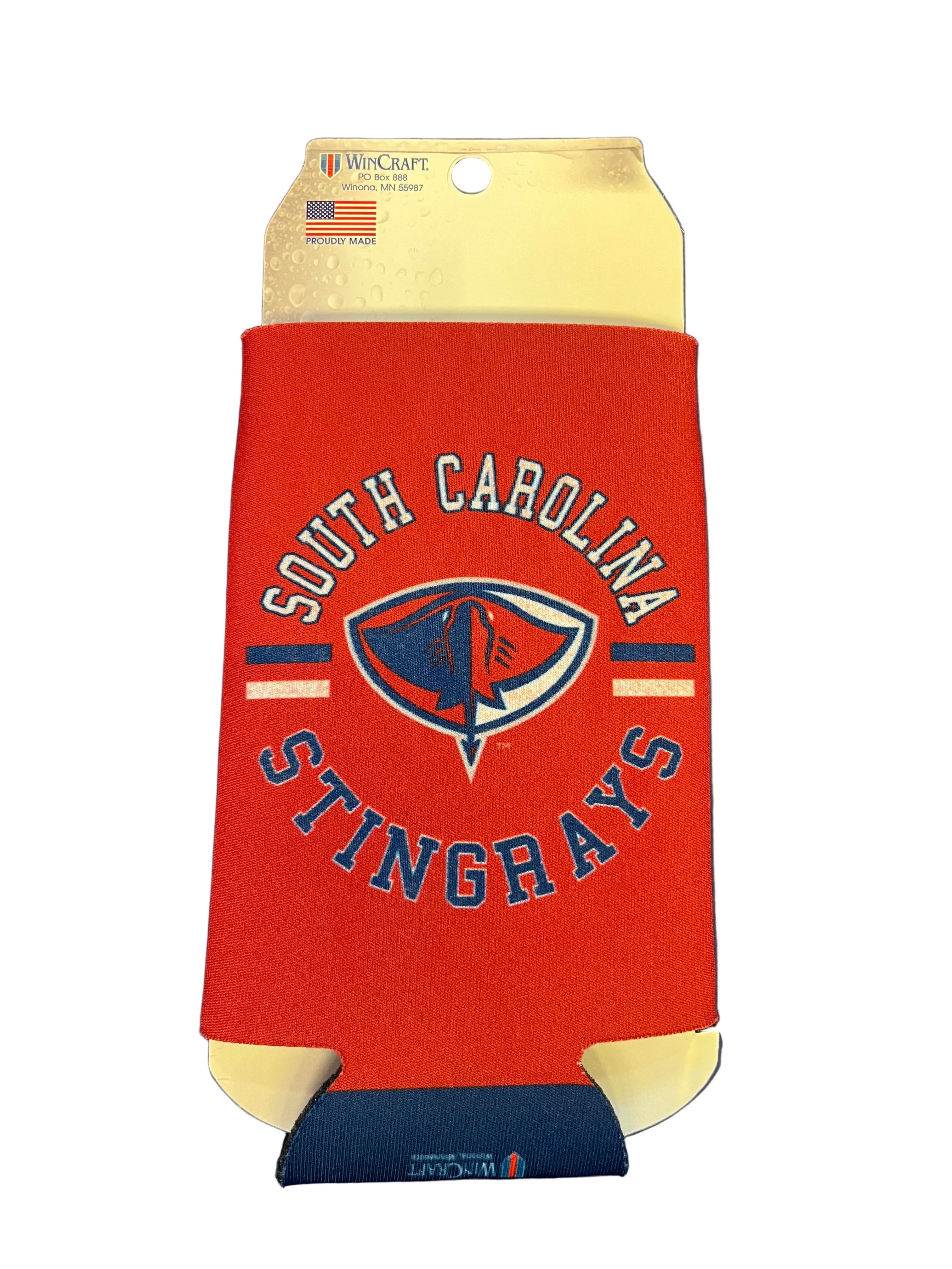 Stingrays Can Cooler Red and Blue Koozie