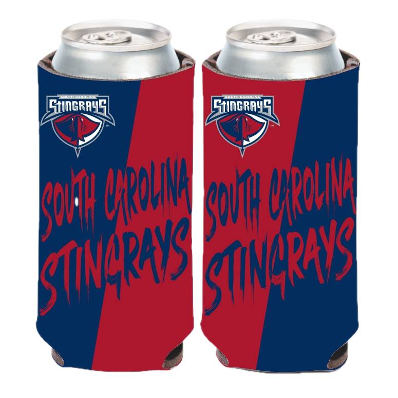 Stingrays Word Split Tall Boy Koozie