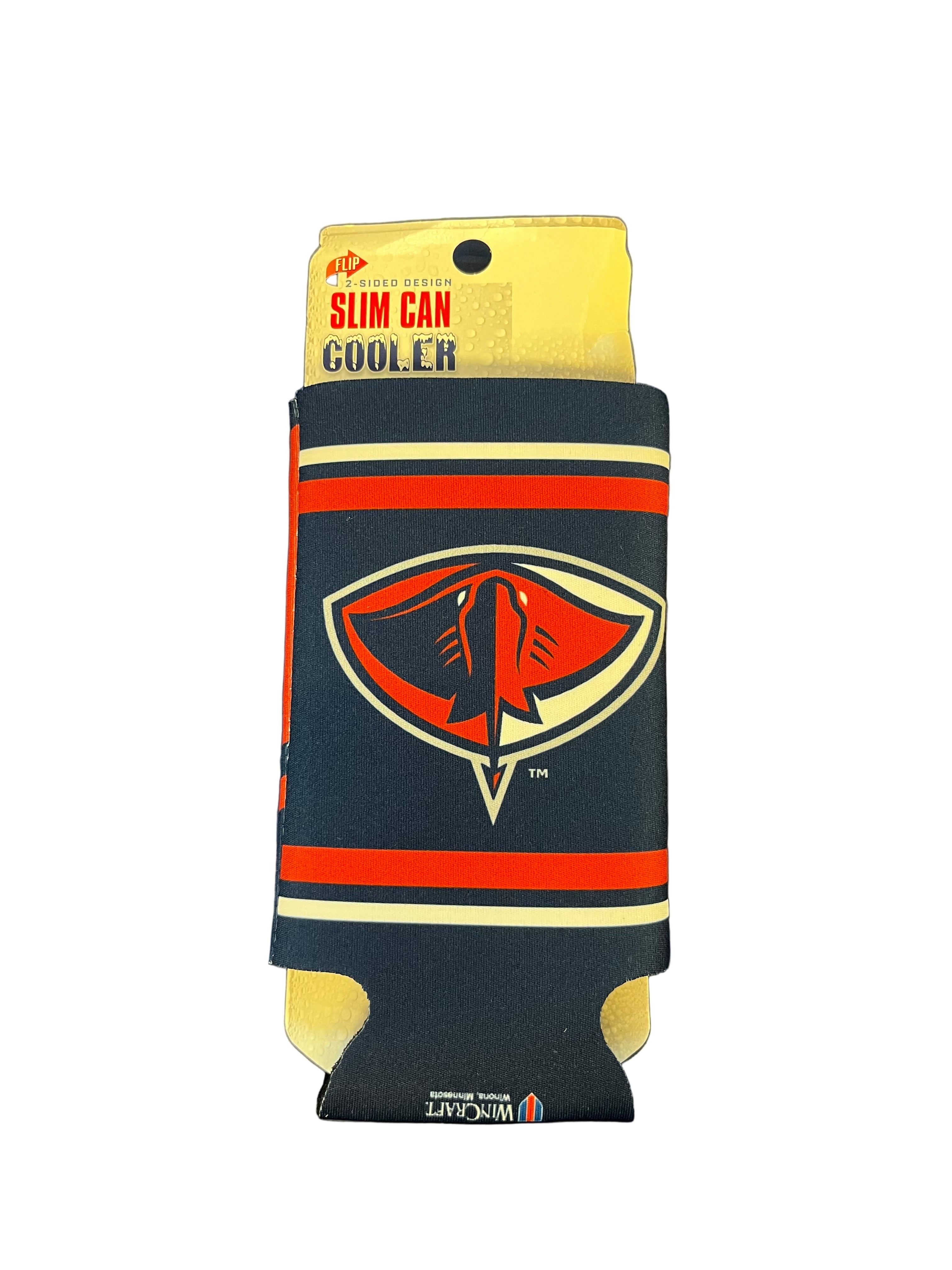 Slim Can Striped Stingrays Koozie