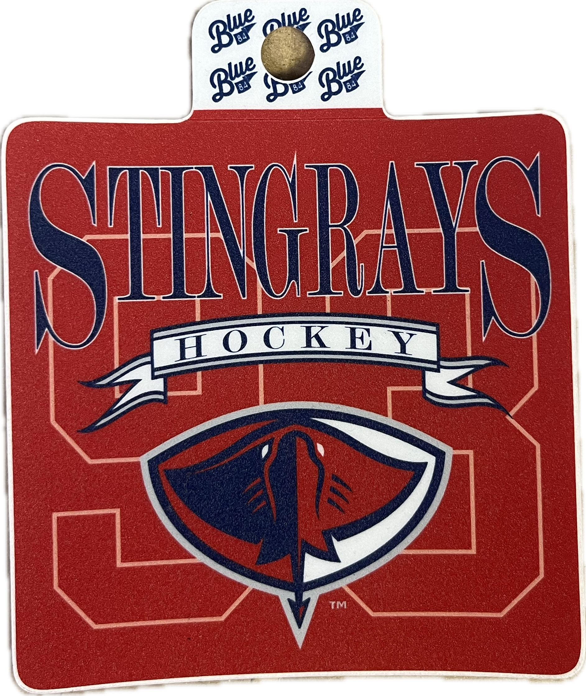 Stingrays Square 93 Sticker