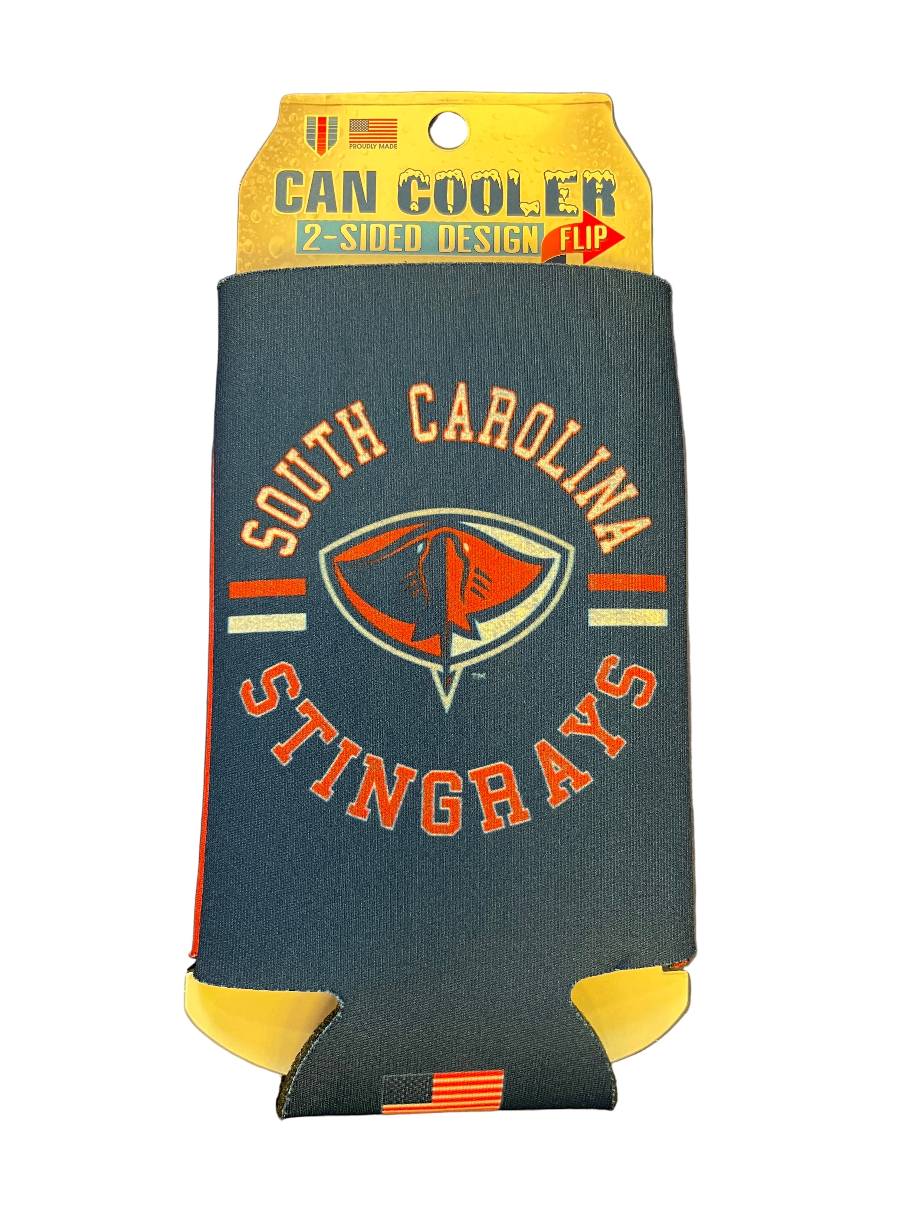Stingrays Can Cooler Red and Blue Koozie