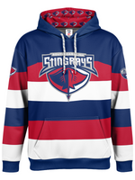 Load image into Gallery viewer, South Carolina Stingrays Red Striped Hockey Hoodie

