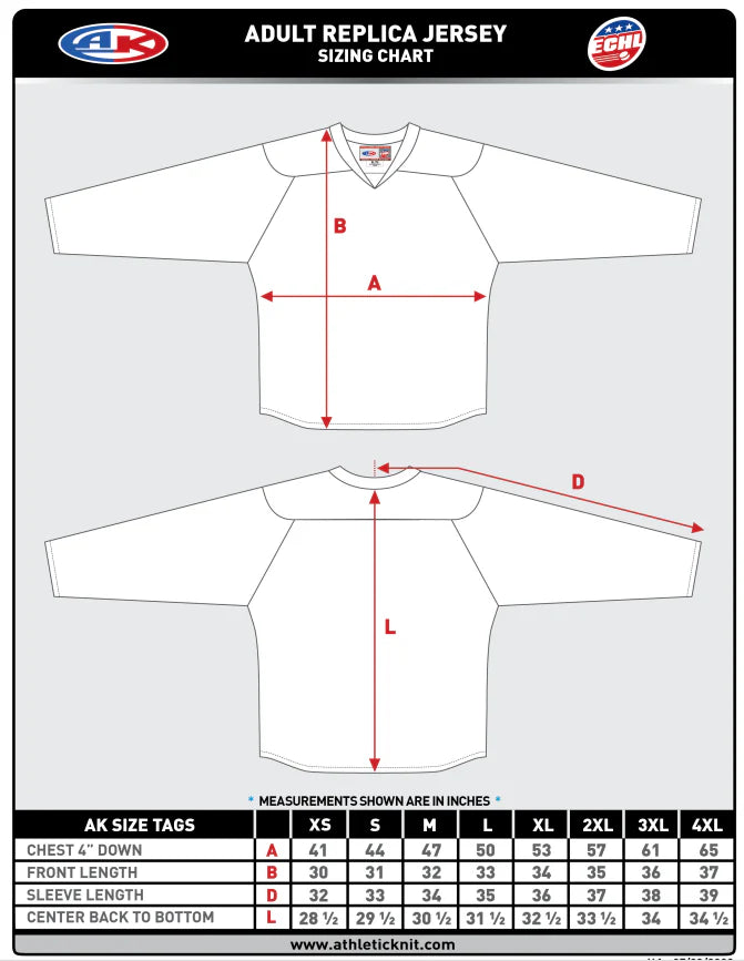 Adult White CHS Athletic Knit Stingrays Replica Jersey