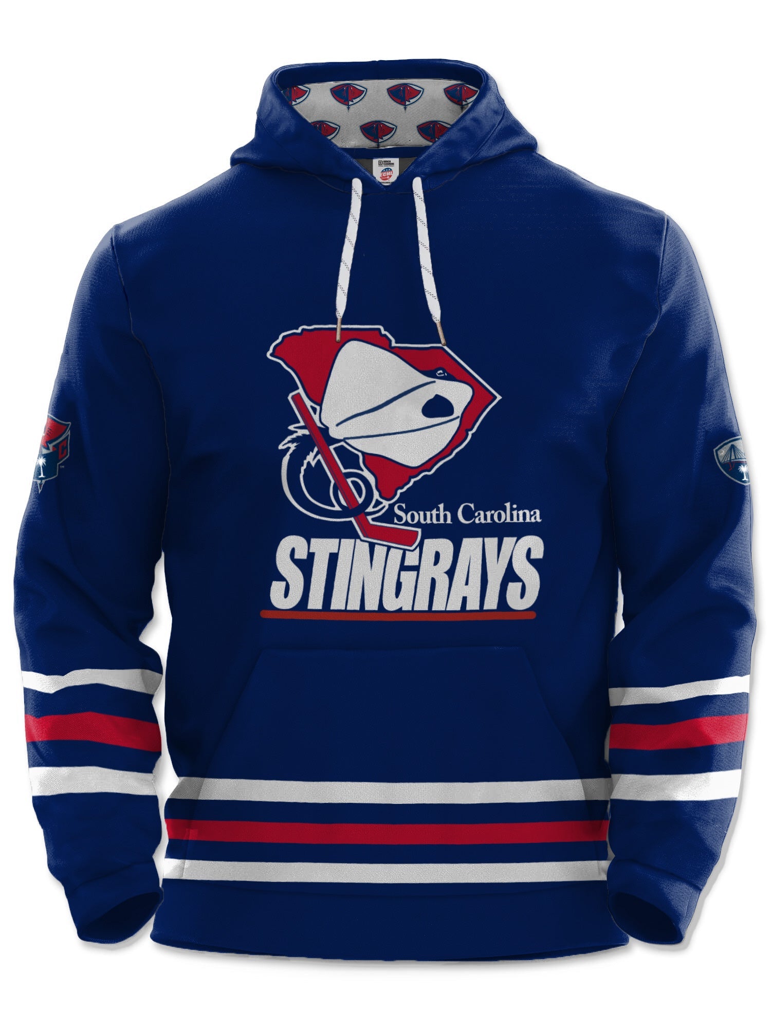 South Carolina Stingrays Navy Hockey Hoodie (PLEASE READ DESCRIPTION BELOW)