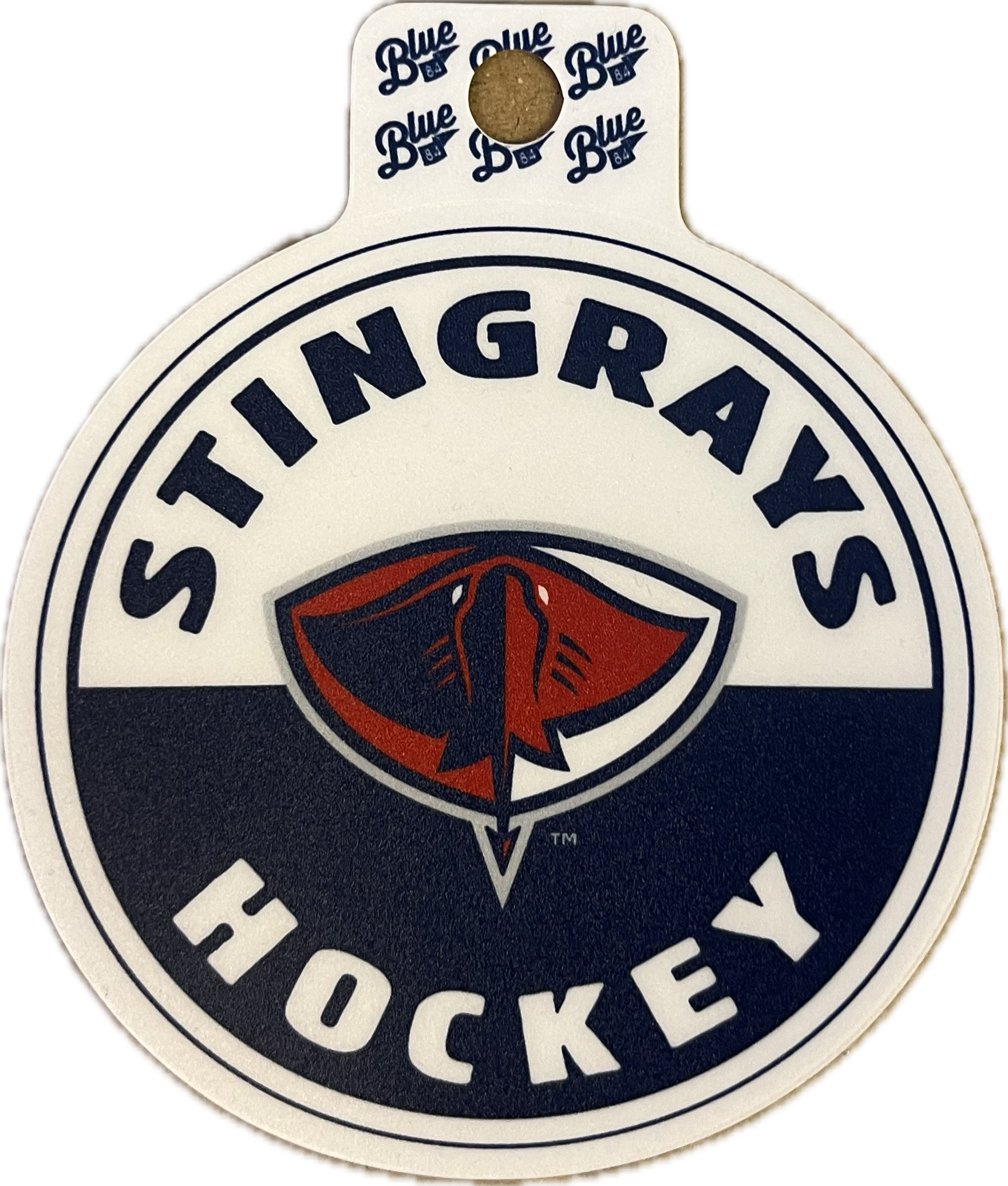 Blue 84 Navy and. White Stingrays Sticker