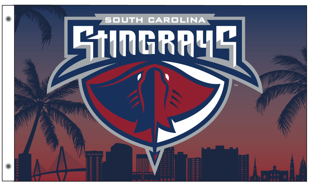 Stingrays Hometown Deluxe House Flag