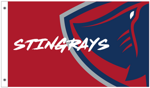 Stingrays Thunderstruck Deluxe House Flag