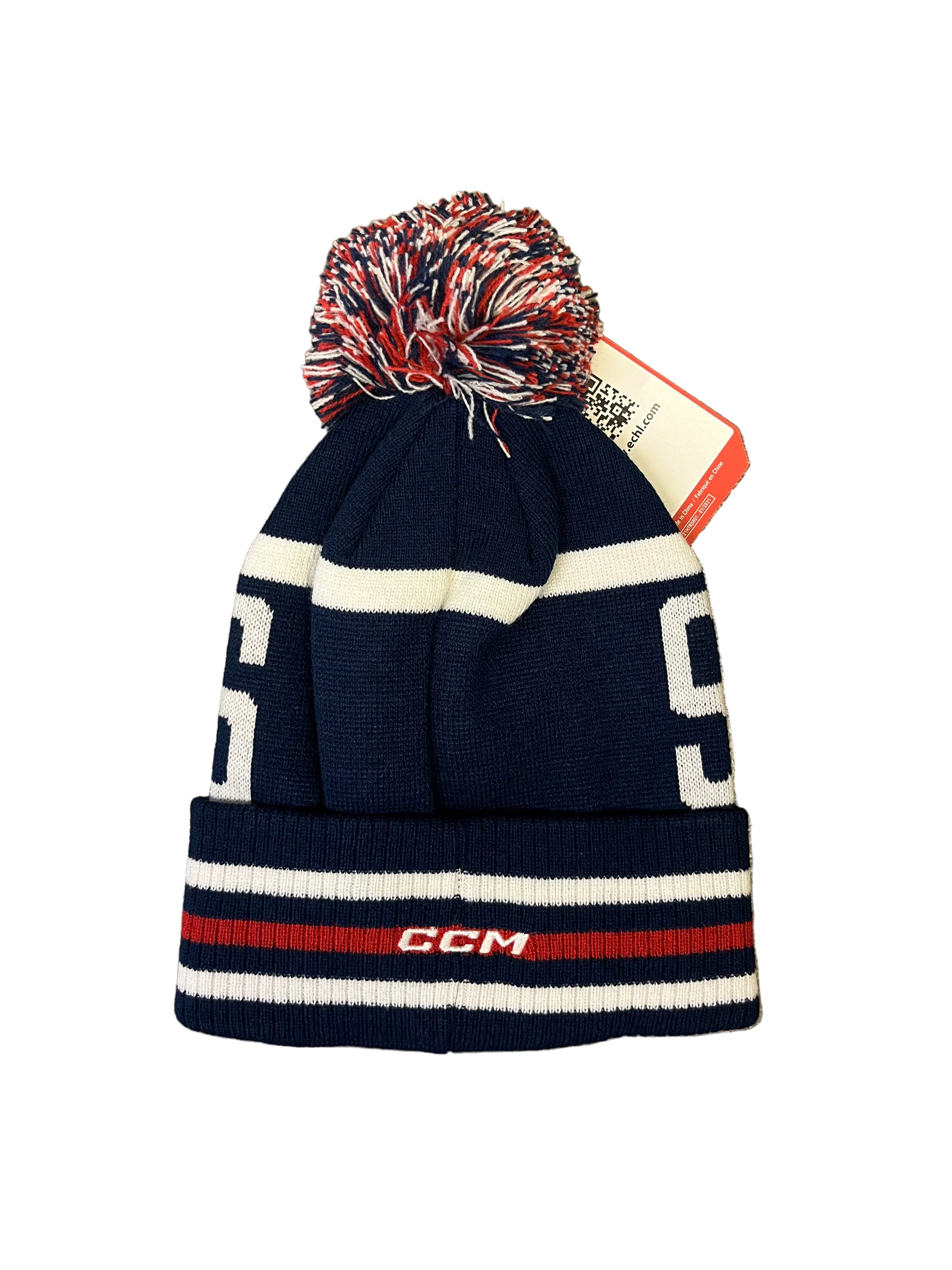 CCM Stingrays Navy Pom Knit Beanie