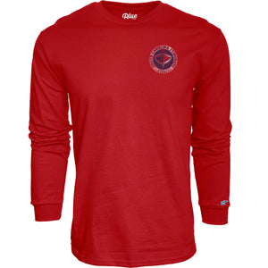 Red Shining Moon Long Sleeve T-Shirt