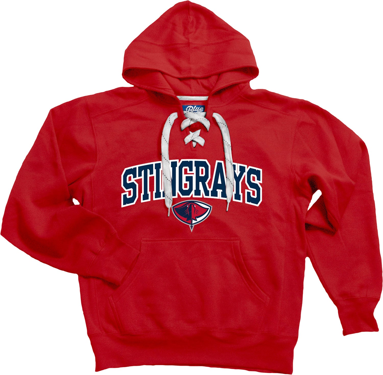 Red Stingrays Hockey Lace Hoodie