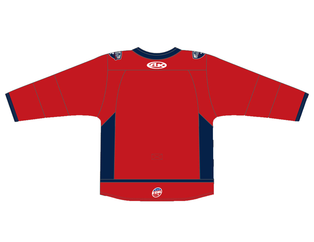 Adult Athletic Knit Stingrays SUBLIMATED Replica Red Jersey