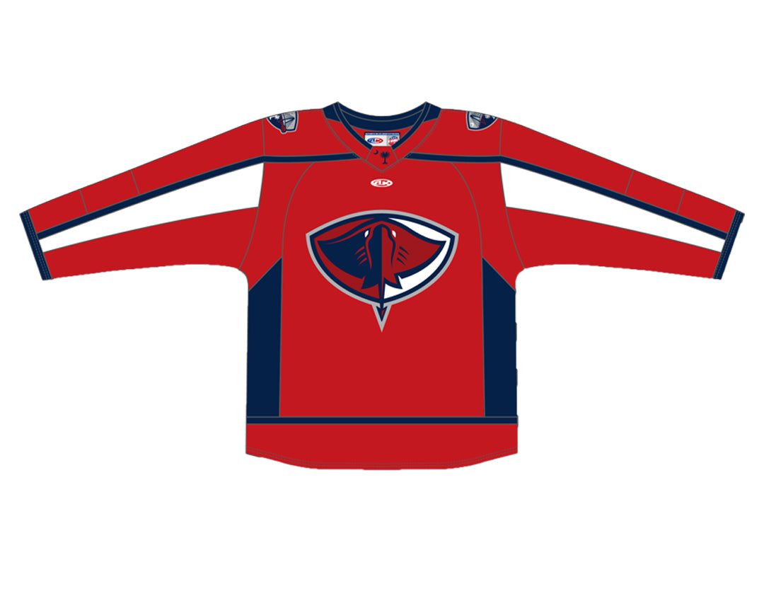 Adult Athletic Knit Stingrays SUBLIMATED Replica Red Jersey