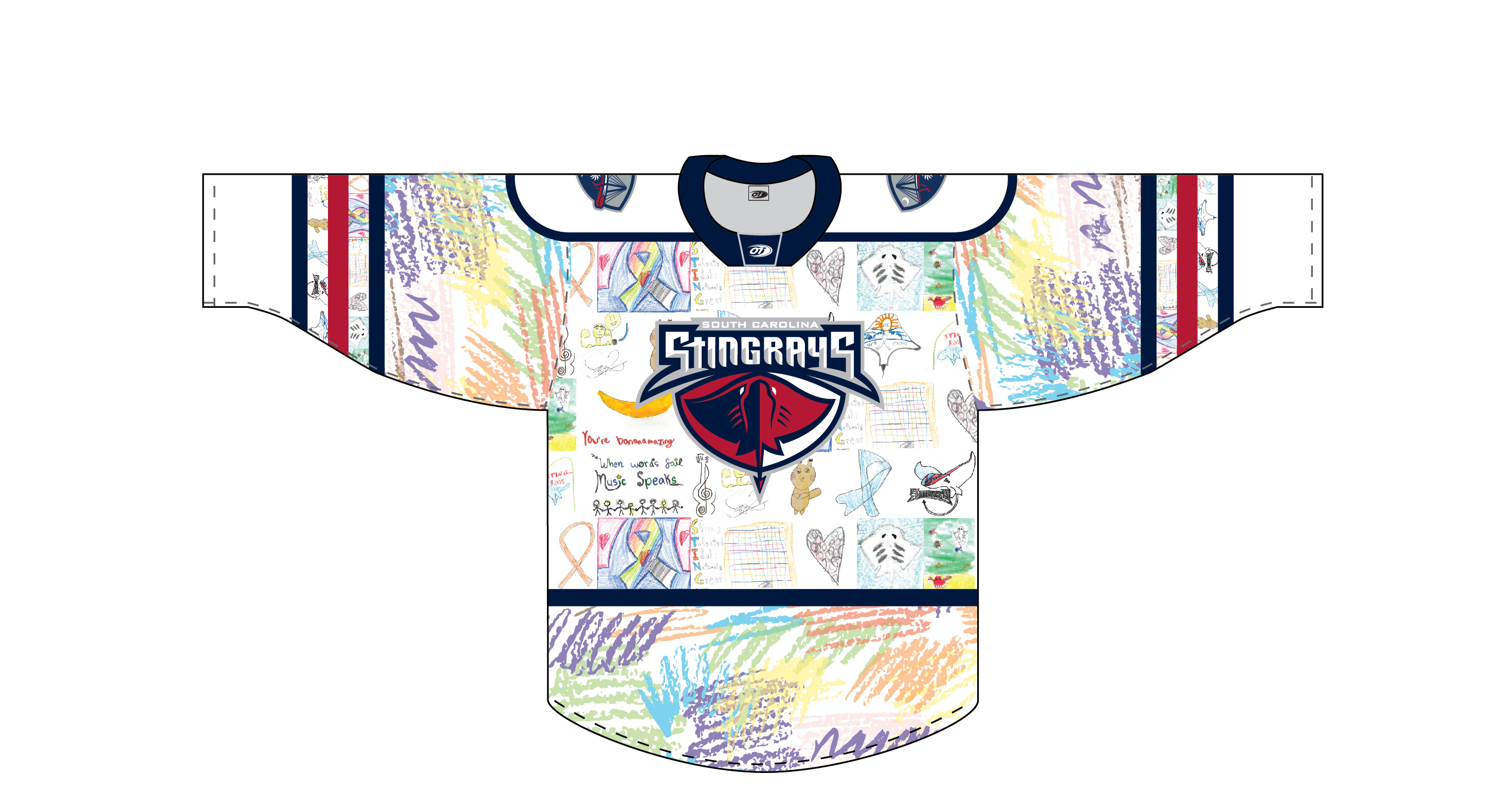 PRE-ORDER: Coloring For A Cure Replica Jersey (Please Read Description Below)