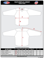 Load image into Gallery viewer, Youth Navy Athletic Knit Stingrays Replica Jersey
