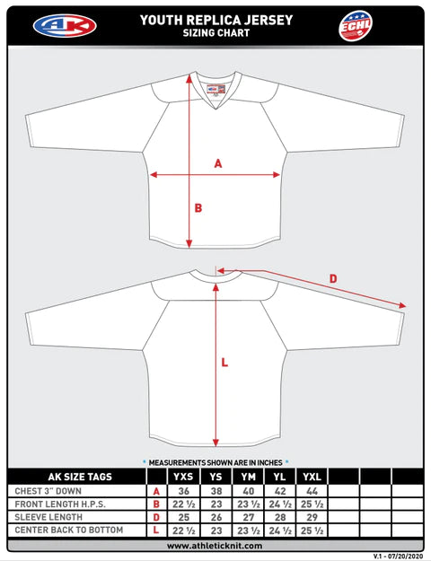 Youth White CHS Athletic Knit Stingrays Replica Jersey