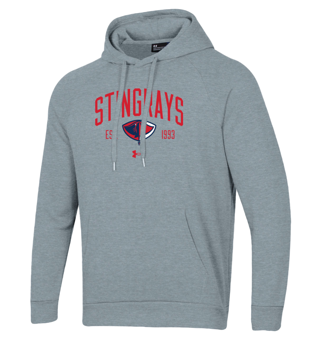 Grey Under Armour All Day Fleece Hood