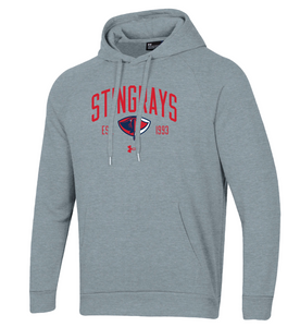 Grey Under Armour All Day Fleece Hood