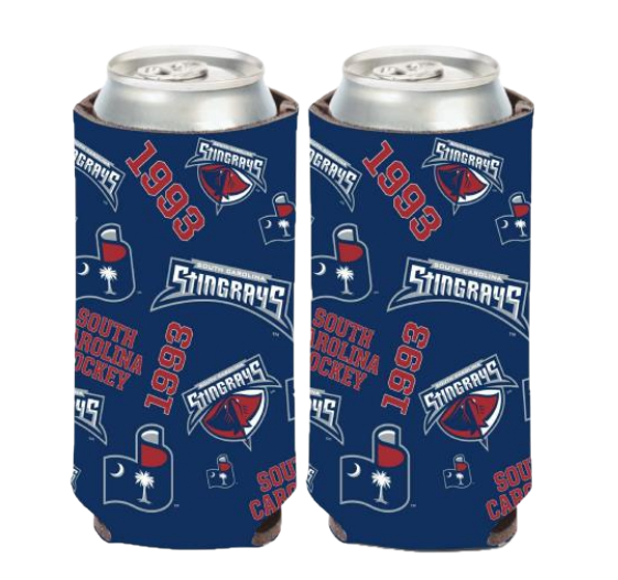 Stingrays Logo Scatter Tall Boy Koozie