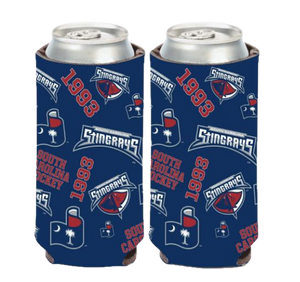 Stingrays Logo Scatter Tall Boy Koozie