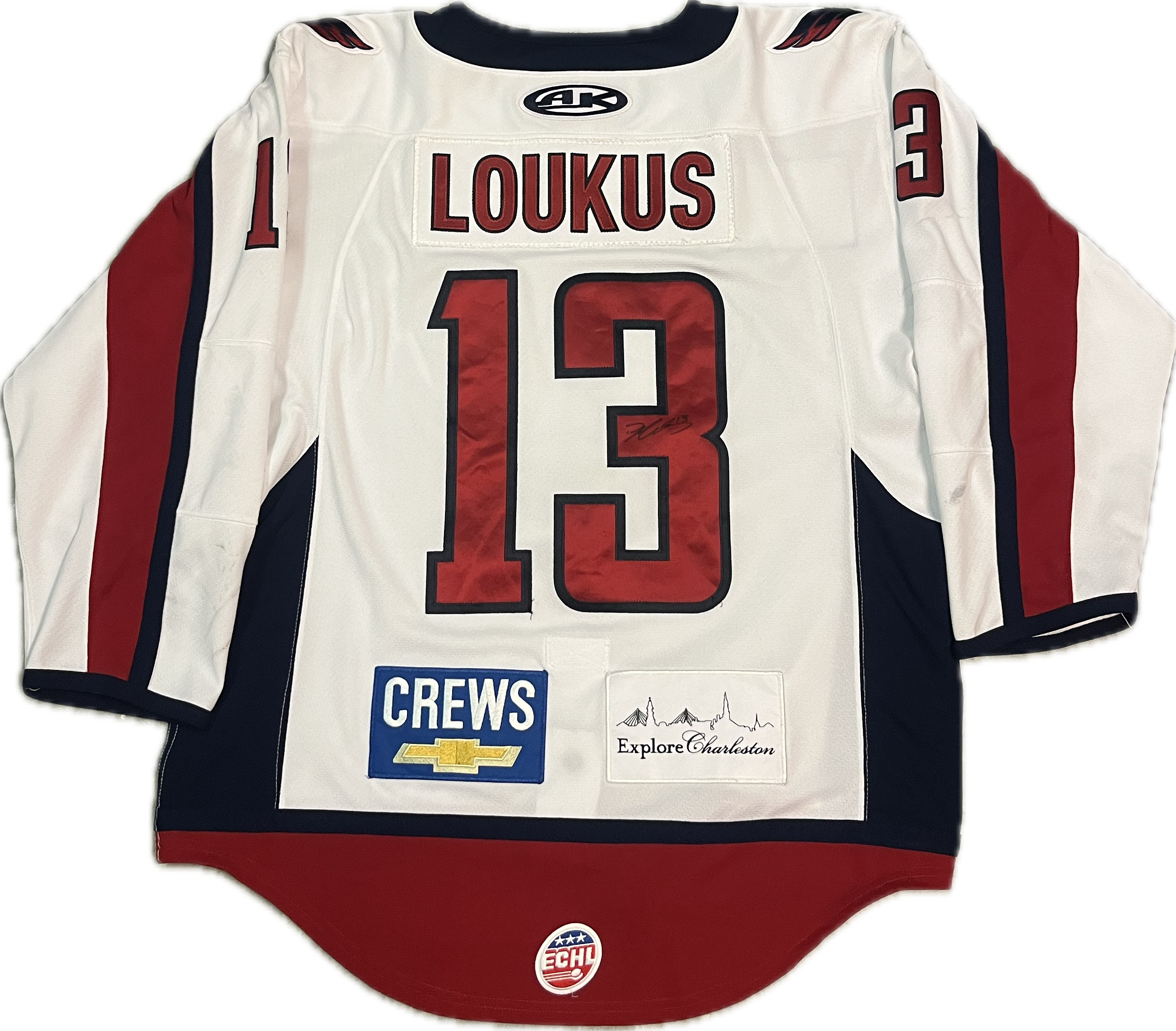 #13 Dean Loukus Game-Worn Jersey