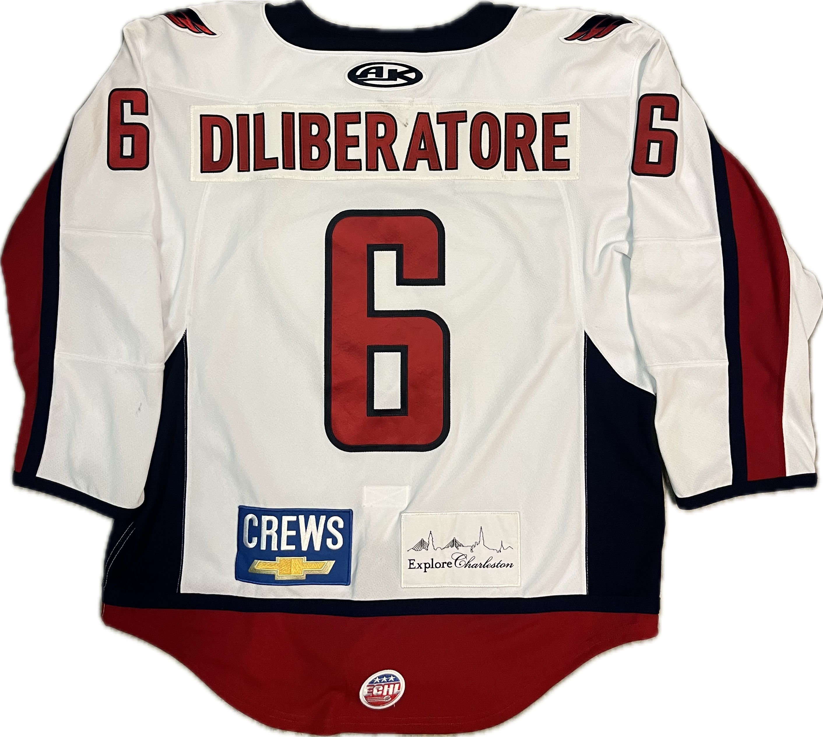 #6 Peter Diliberatore Game-Worn Jersey