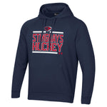 Load image into Gallery viewer, Navy Under Armour Bold All Day Fleece Hood
