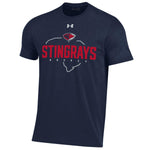 Load image into Gallery viewer, Navy Under Armour SC Outline Performance Cotton S/S Tee
