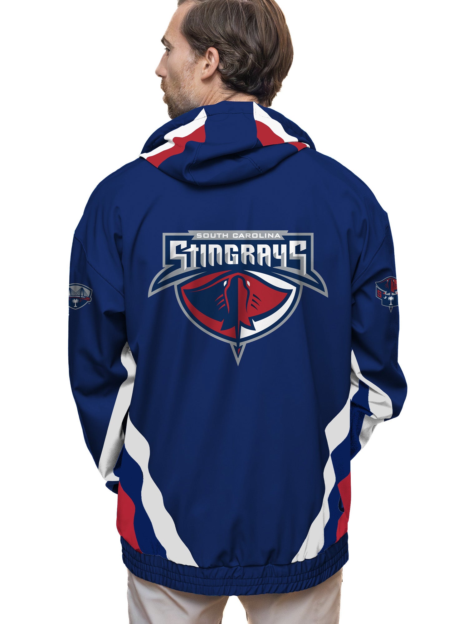 Blue Stingrays Hockey Windbreaker
