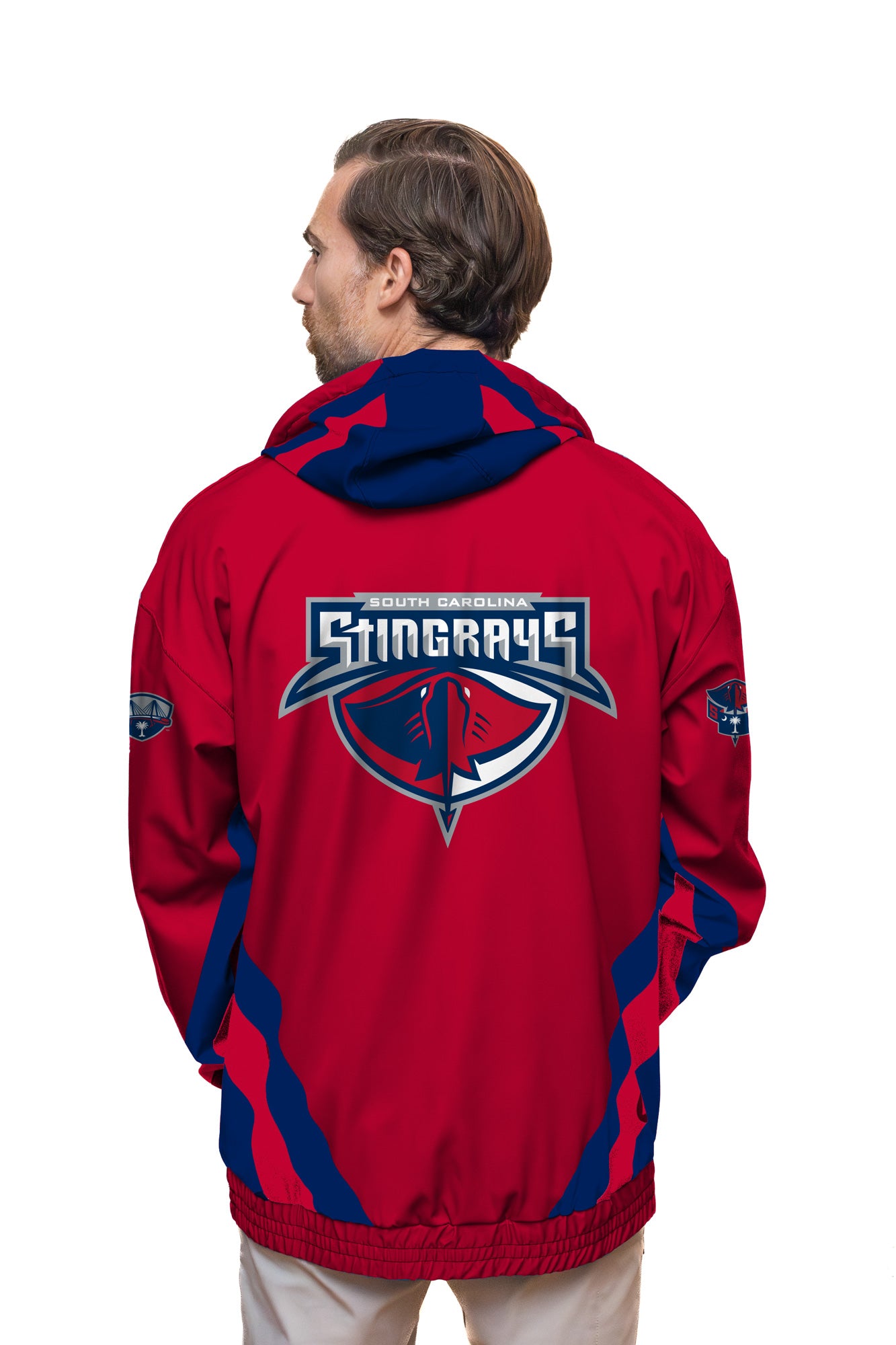 Red Stingrays Hockey Windbreaker