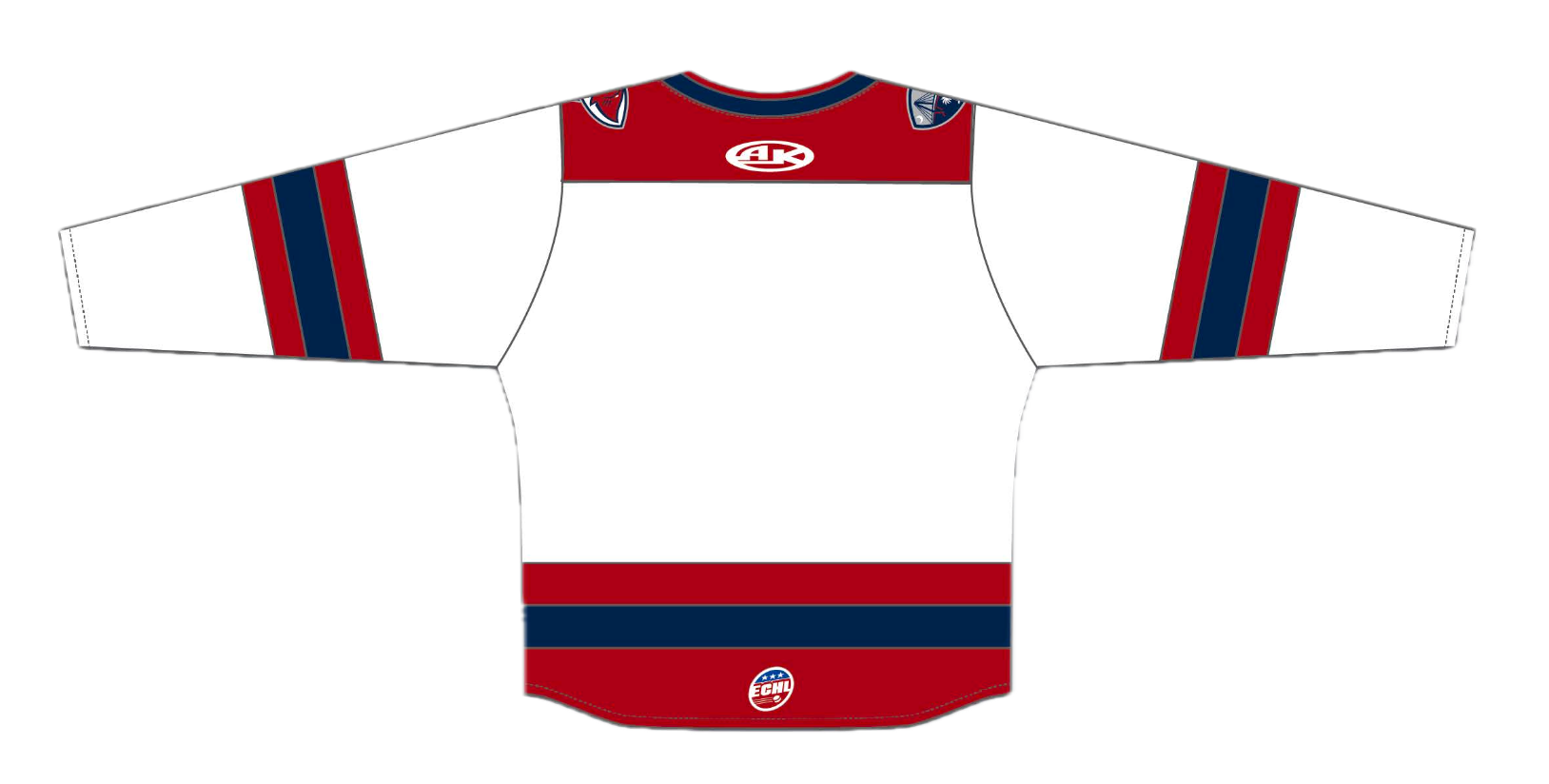 Adult White CHS Athletic Knit Stingrays Replica Jersey