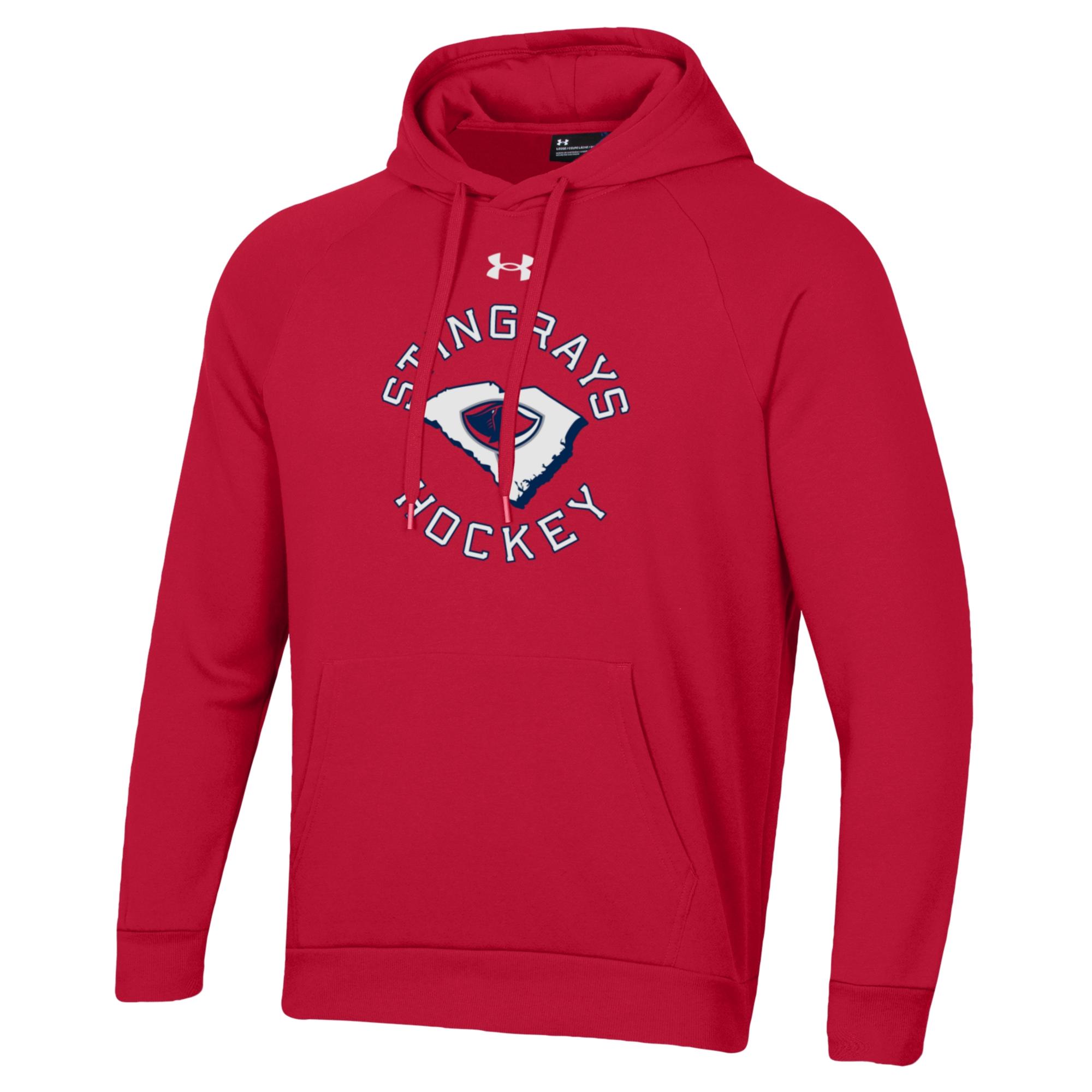 Red Under Armour State Pride All Day Fleece Hood
