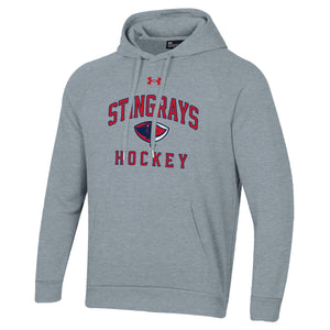 Grey Under Armour Collegiate All Day Fleece Hood