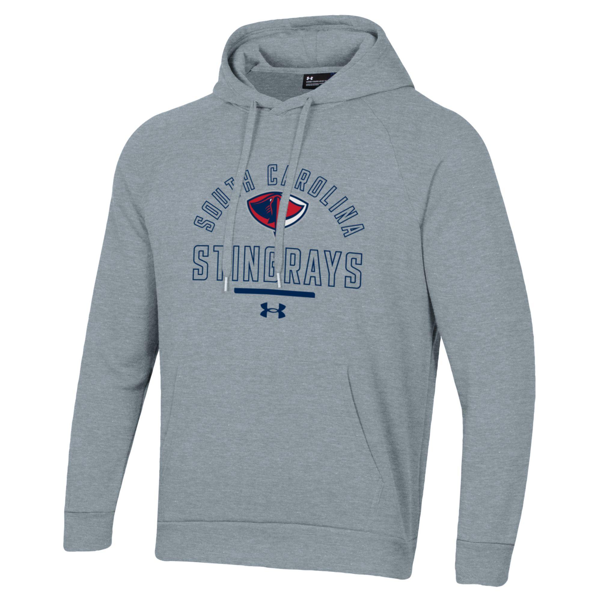 Grey Under Armour Hollow All Day Fleece Hood