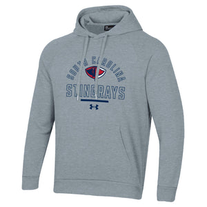 Grey Under Armour Hollow All Day Fleece Hood
