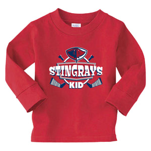 Red Toddler Kiddo Long Sleeve T-Shirt