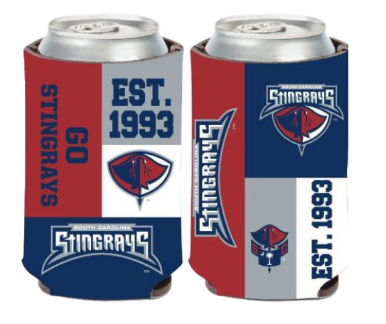 Stingrays Logo Block Koozie