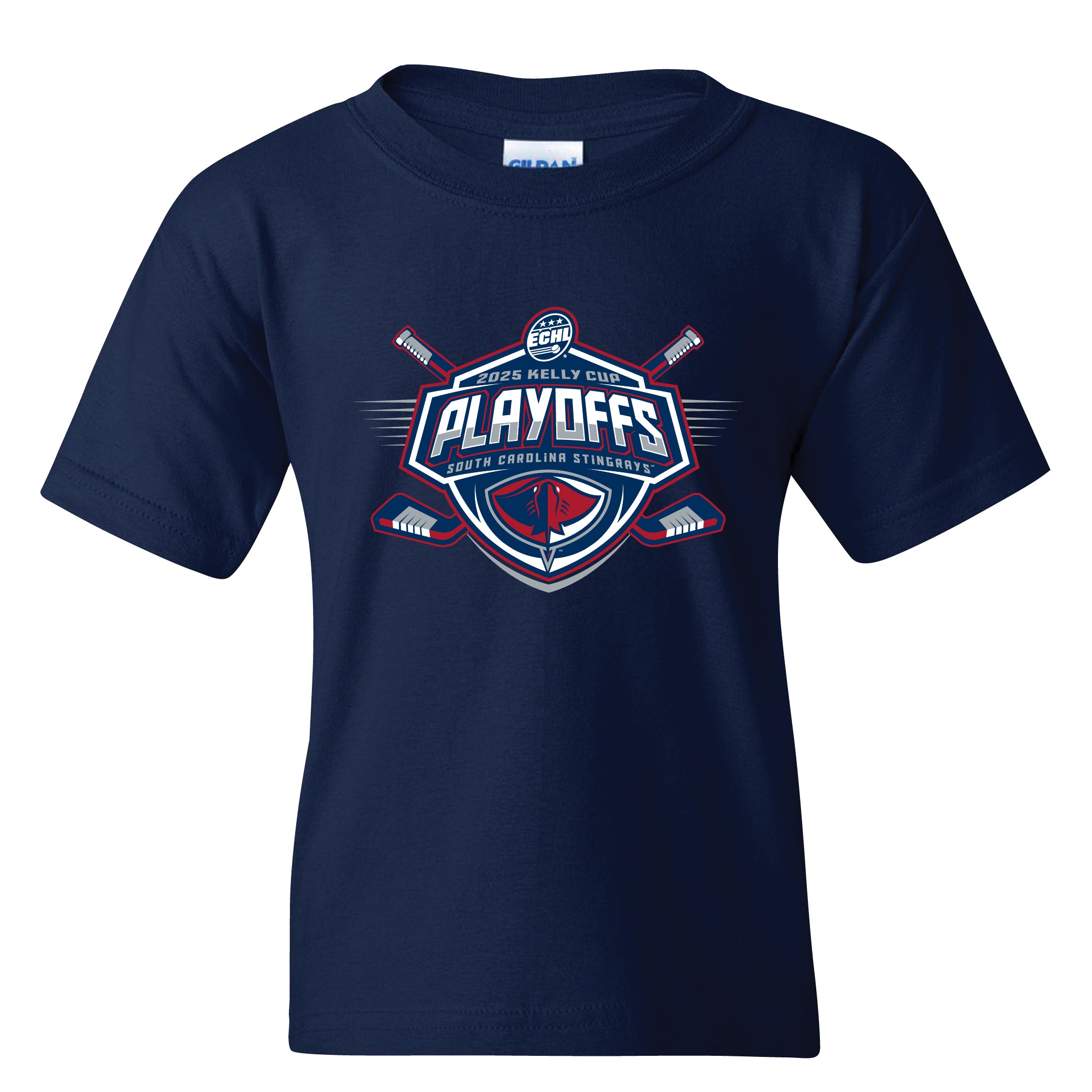Navy Youth 2025 Kelly Cup Playoffs T-Shirt