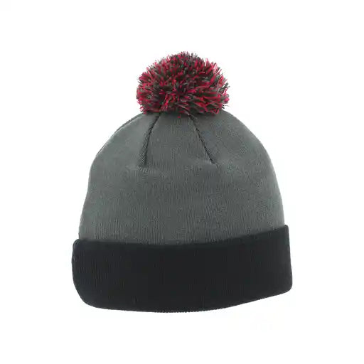 Zephyr Black Element 3D Pom Knit Beanie