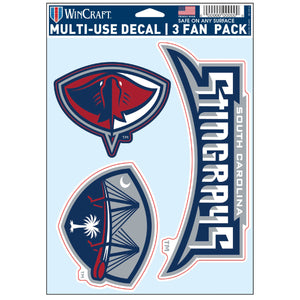 Stingrays 3 Fan Pack Multi-Use Decals