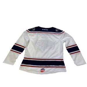 Vintage Adult White CCM Stingrays Replica Jersey