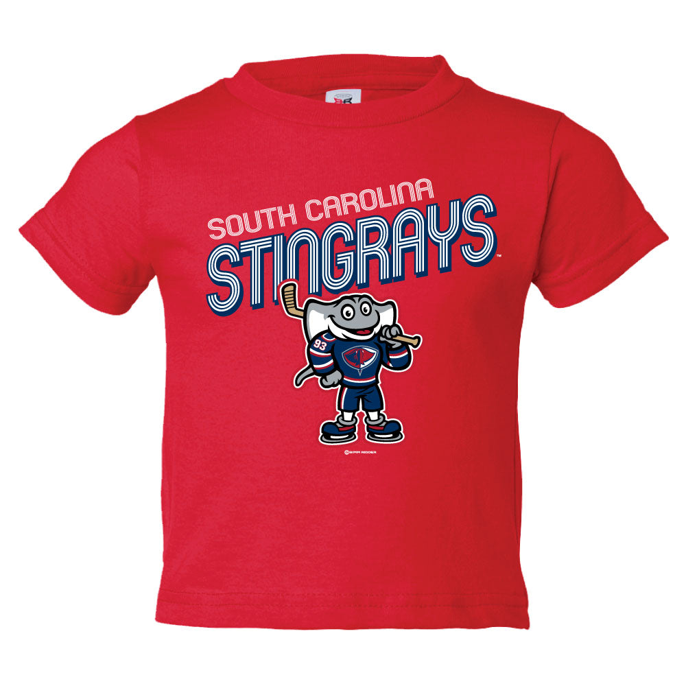 Red Toddler Deep Cool Ray T-Shirt
